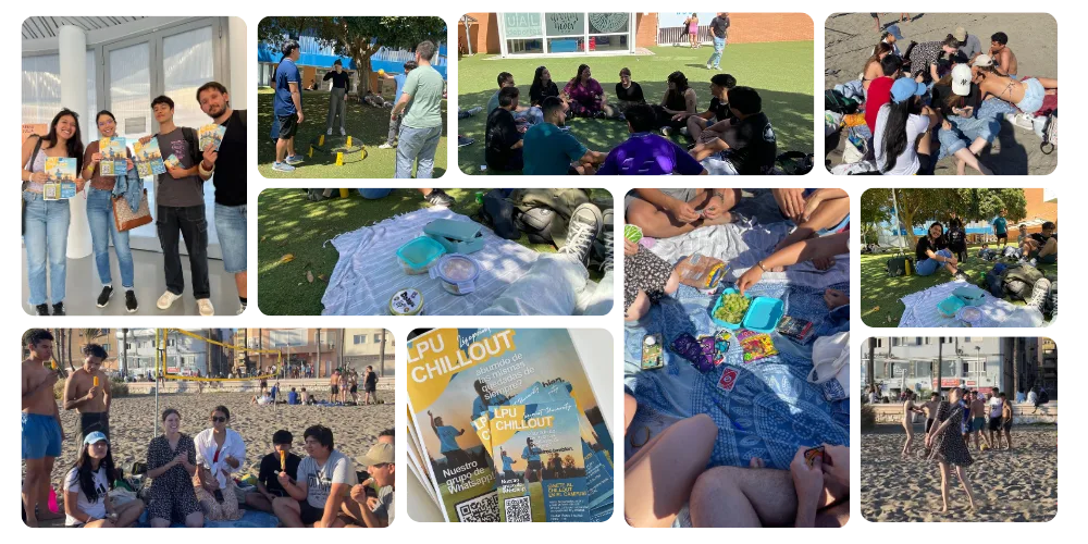 Fotocollage von Aktivitäten der Lifepoint University